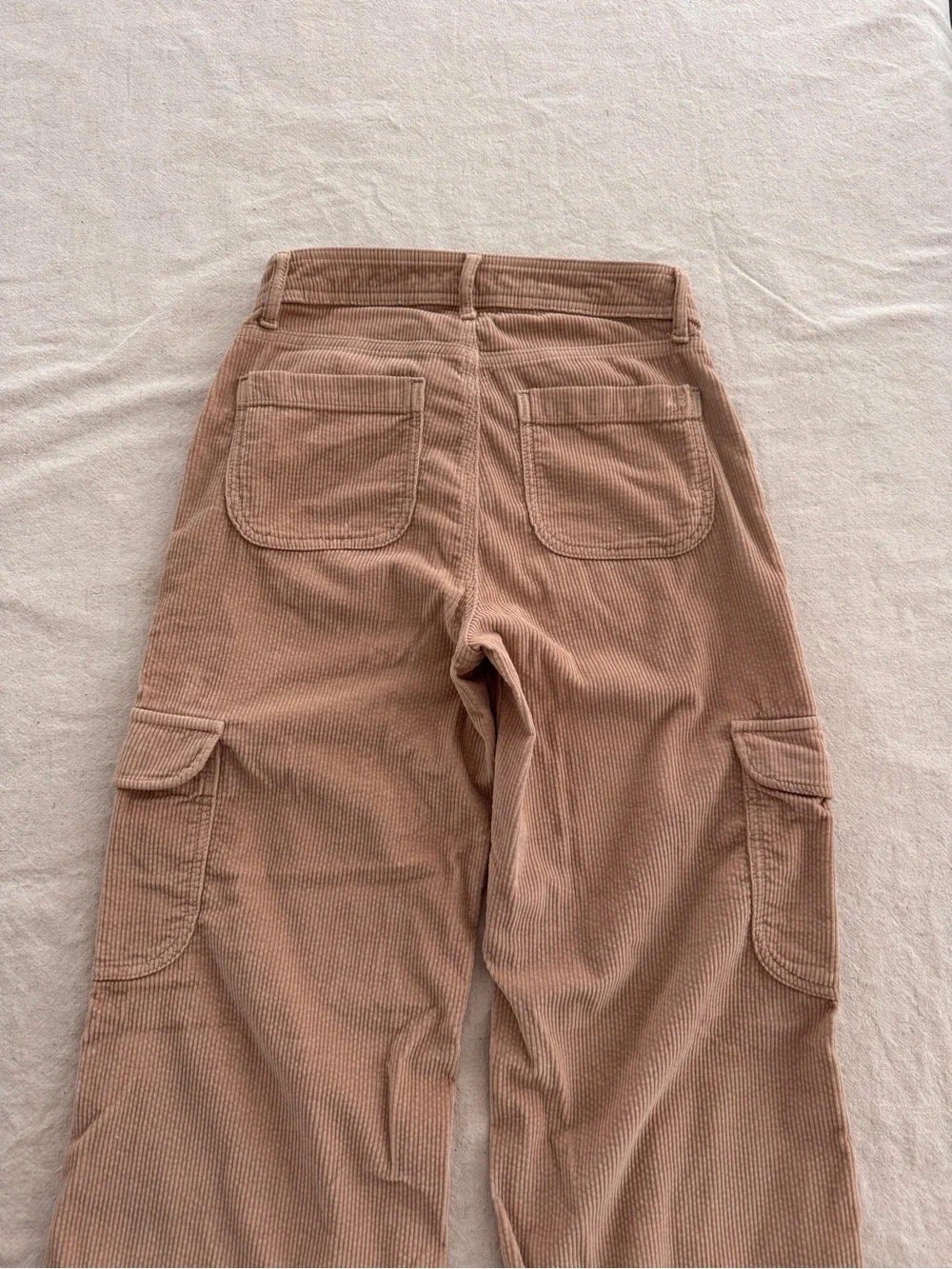 American Eagle Cargo Corduroy Wide Leg Pants Size 0